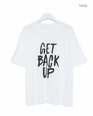 Lettering Oversized T-Shirt