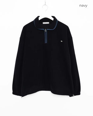 Color-block half-zip sweatshirt