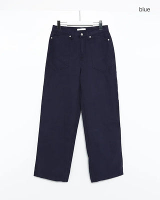 Cotton herringbone pants