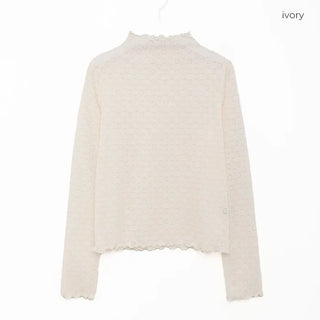 Patterned sheer mellow t-shirt