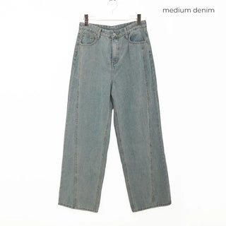 Wide-fit denim pants
