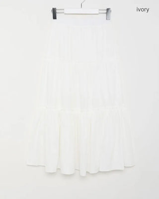 Tiered long skirt