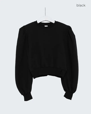 Puff cropped sweatshirt