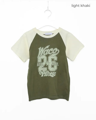 26 Print Raglan Half T-Shirt