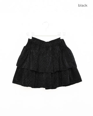 Tiered mini skirt