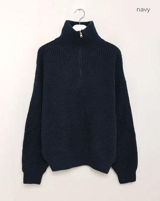 (Unisex) Half-Zip Knit