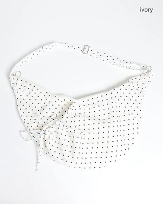 Dot Ribbon String Bag