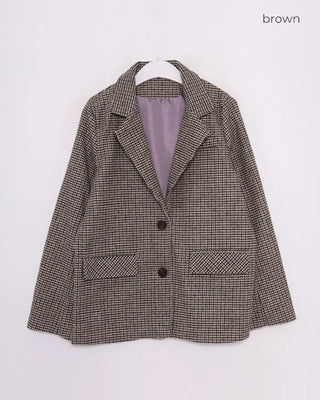 Basic check jacket