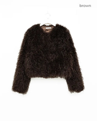 Fur short jacket