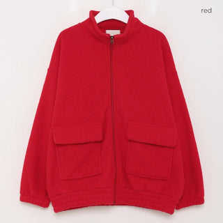 Pocket fleece zip jacket