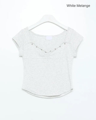 Studded Short-Sleeve T-Shirt