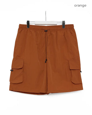 Nylon cargo Bermuda shorts