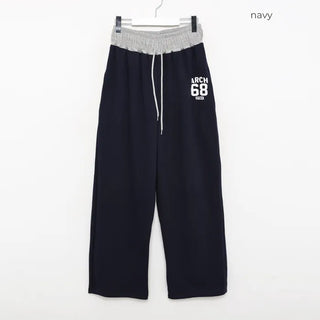 68 Patch Waist Shirring Pants