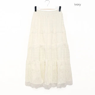 Lace long skirt