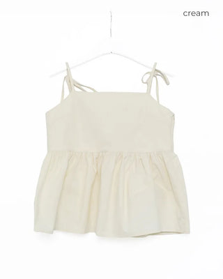 Shoulder ribbon camisole blouse