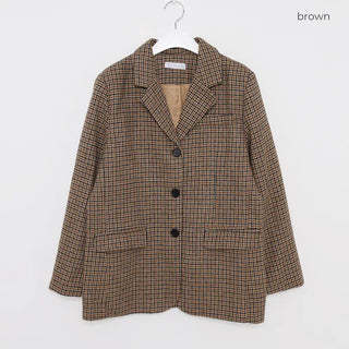 Houndstooth check jacket