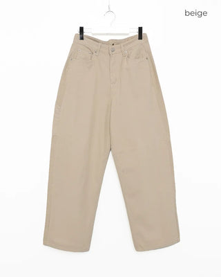 Cotton wide-leg pants