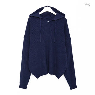 (Unisex) Oversized Hooded Knit