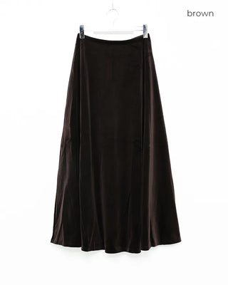 Velvet maxi skirt