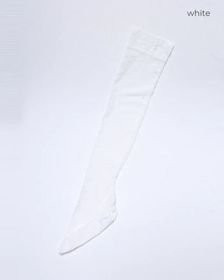 Flower lace sheer knee-high socks