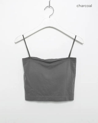 Cropped camisole bra top