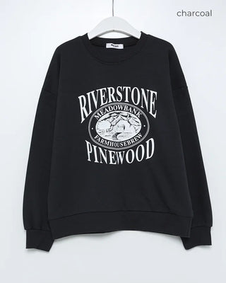 WOOD print sweatshirt