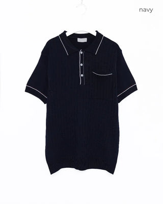 Stitched short-sleeved shirt