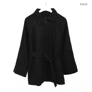 Single-button half coat