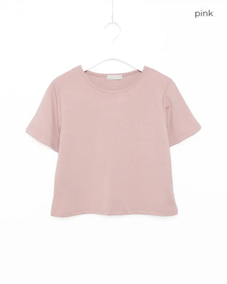 Round neck short-sleeve T-shirt