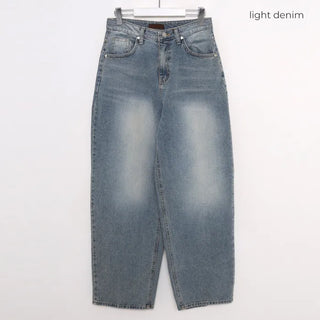 Wide denim pants