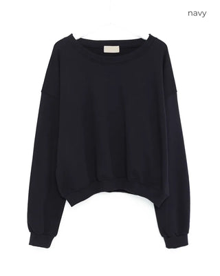 One-shoulder oversized sweatshirt