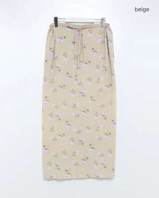Flower long skirt