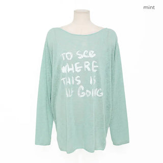 See-through logo T-shirt
