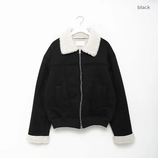 Boa bicolor suede jacket