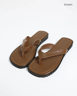 Square stitch sandals