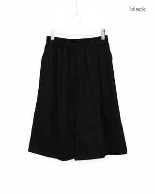 (Unisex) Pleated Cotton Half Pants