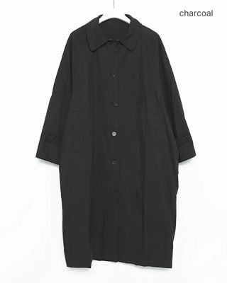 Raglan Shoulder Single Long Trench Coat