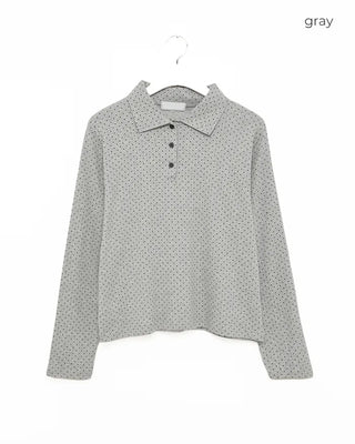 Dot cotton polo shirt