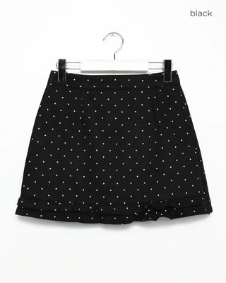 Polka dot mini skirt