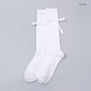 Ribbon detail socks