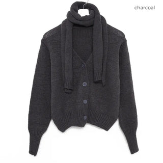 Scarf cardigan