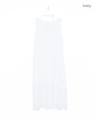 Back Twist Ribbon Long Dress