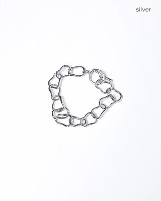Asymmetrical Hoop Chain Bracelet