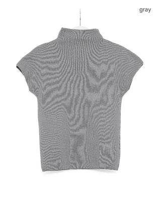 Half-neck simple short-sleeved knit