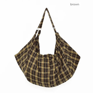 Vintage check shoulder bag