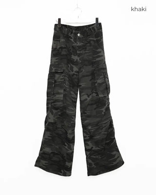 Camouflage Cotton Cargo Pants