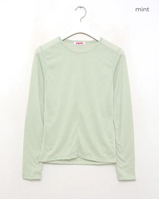 Color-block detail layered T-shirt