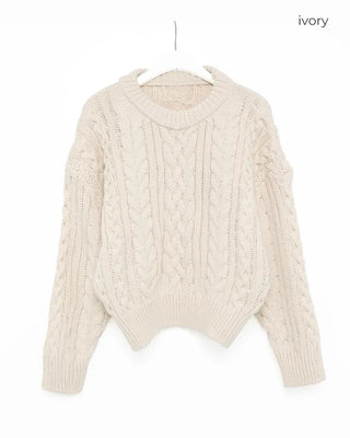 Cable Knit Crew Neck