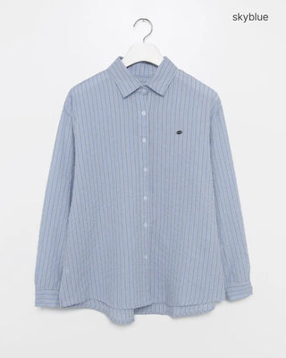 Striped pendant shirt