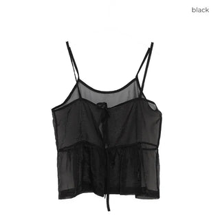 Double-strap sheer bustier